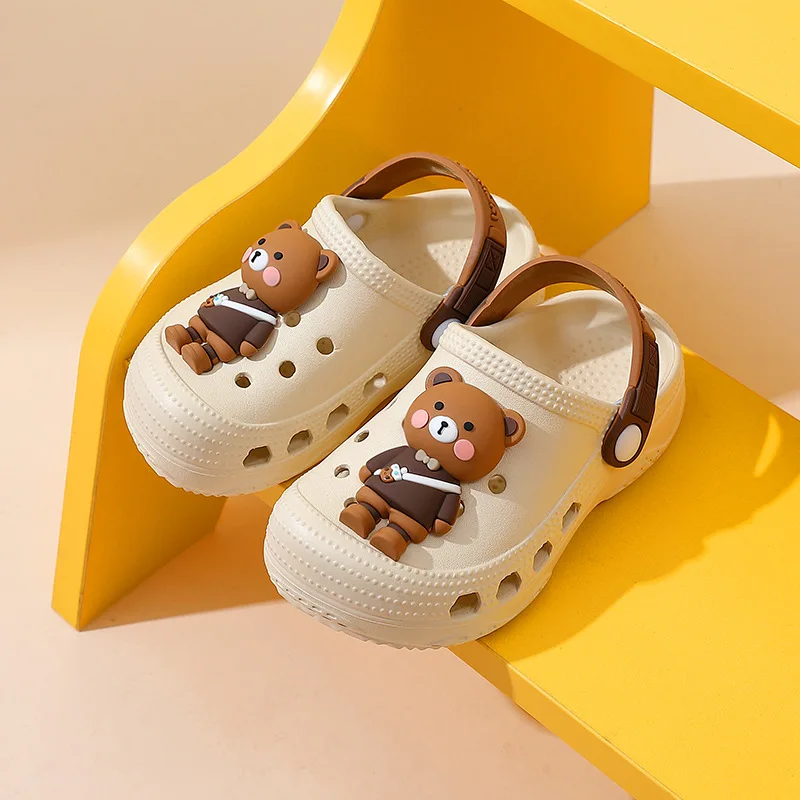 Summer Children Cartoon Cute Animal Fashion Slippers, Boys and Girls Non-slip Breathable Sandals