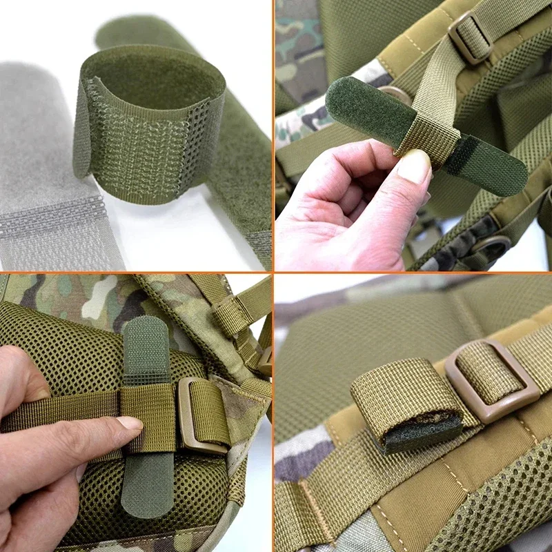 

Nylon Straps Cable Ties Strap Webbing Organizer Fix Hook Loop Grip Wrapping Cord Reusable Backpack Fastener Buckle