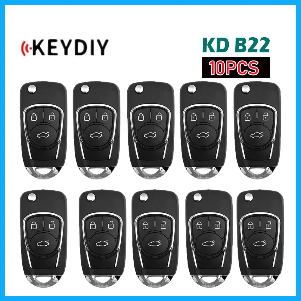 

10pcs Keydiy KD B22 Multifunctional Universal Remote Key 3 4 Buttons Remote Smart Key for For KD900 KD-x2 KD Mini Key Programmer