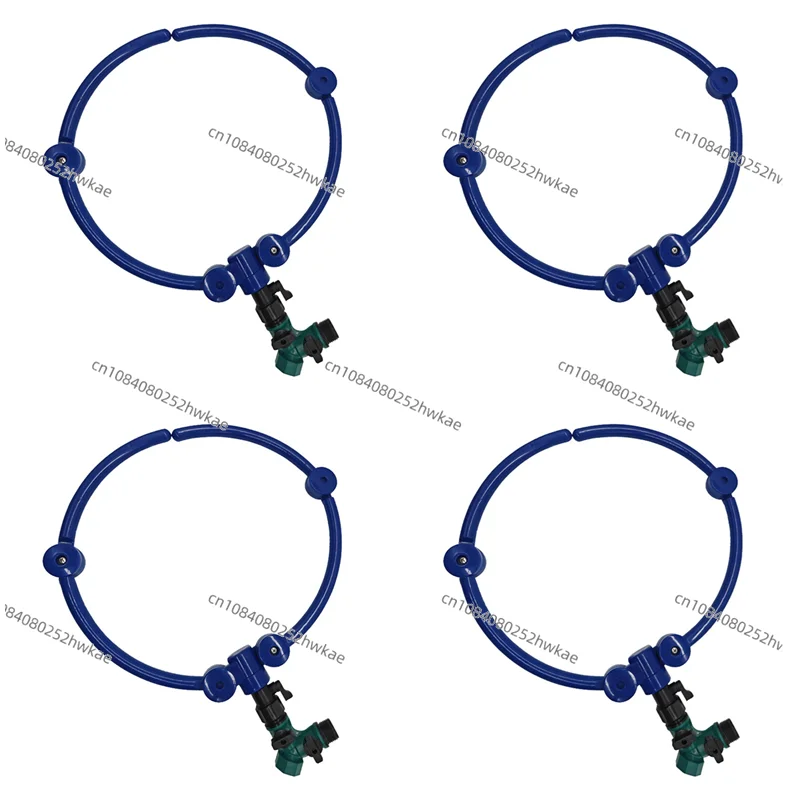4X 360°Tree Water System Tree Root Watering Tool, Ring Circle Sprinkler Irrigation System Targeted Water For Little Tree