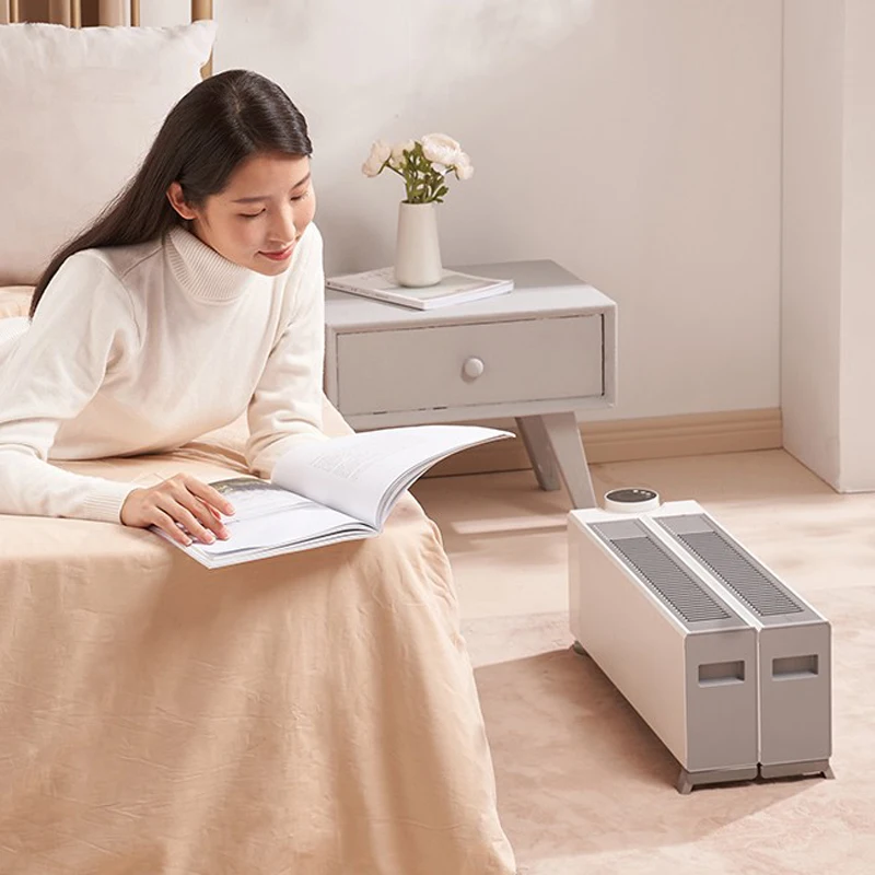 Calentador HDW22MV para el hogar, calentador de zócalo de grafeno, calentador eléctrico plegable de 2200W, hoja eléctrica impermeable IP24, sala de calentamiento rápido