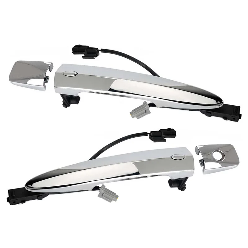 

806469N00A 806451AA0A 806461AA0A 1 Pair Chrome Plastic Car Front Exterior Door Handle Fit for Nissan Leaf Sentra Maxima Murano