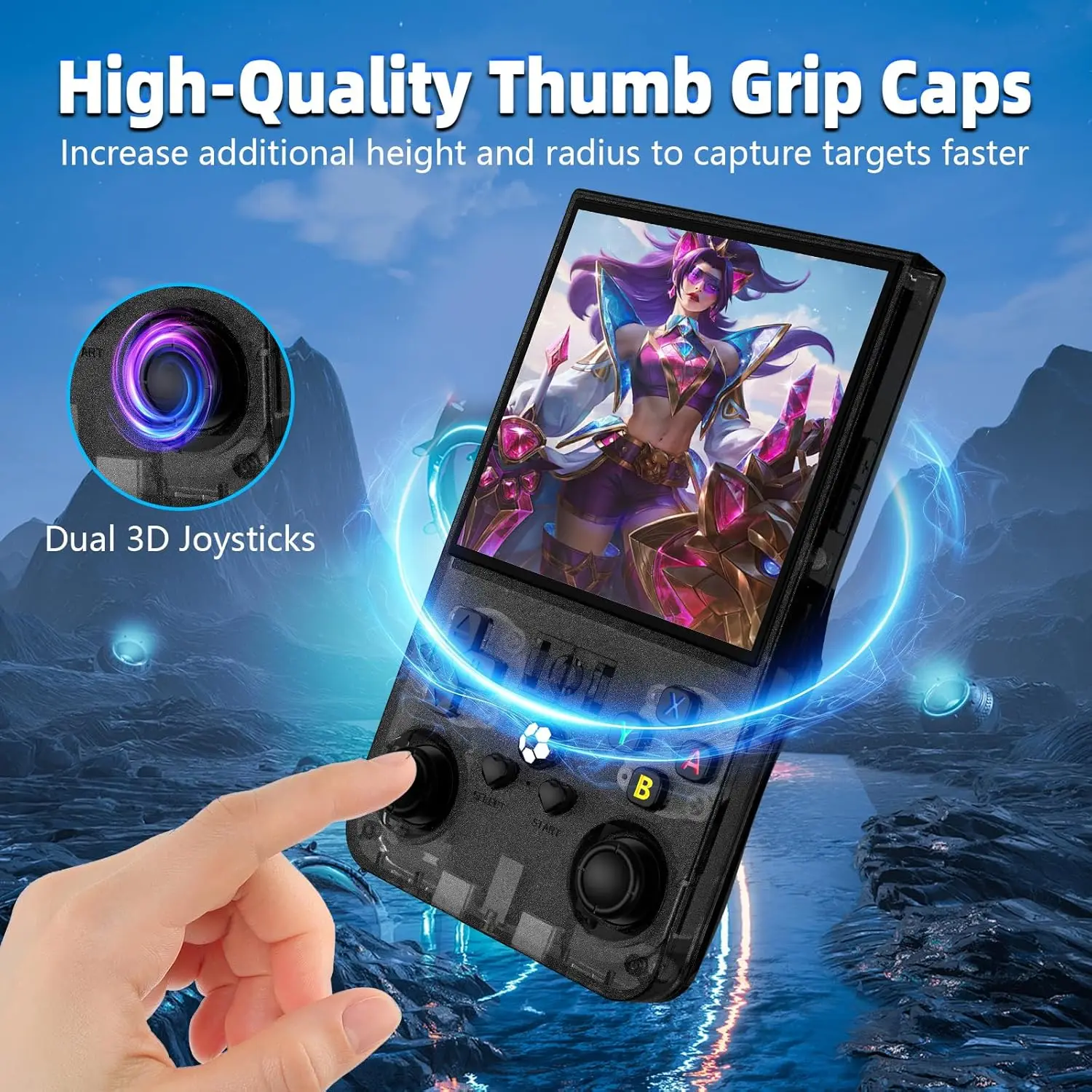 2025 Latest R36MAX Retro Handheld Game Console 4.0 Inch IPS Screen Retro Gaming Console Linux System Portable Pocket Mini Arcade