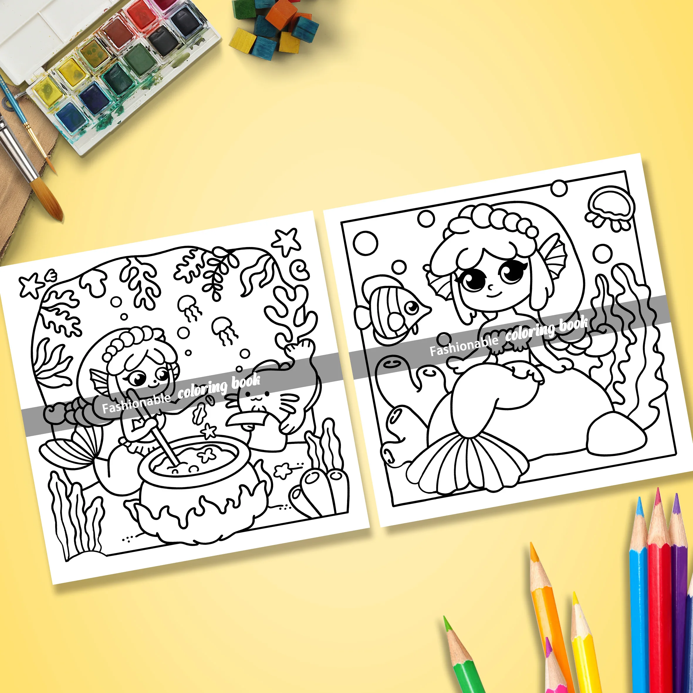 Ocean Home: Coloring Book for Adults Featuring Cute Cozy Daily Activities for Relaxation (Cozy Spaces Coloring)