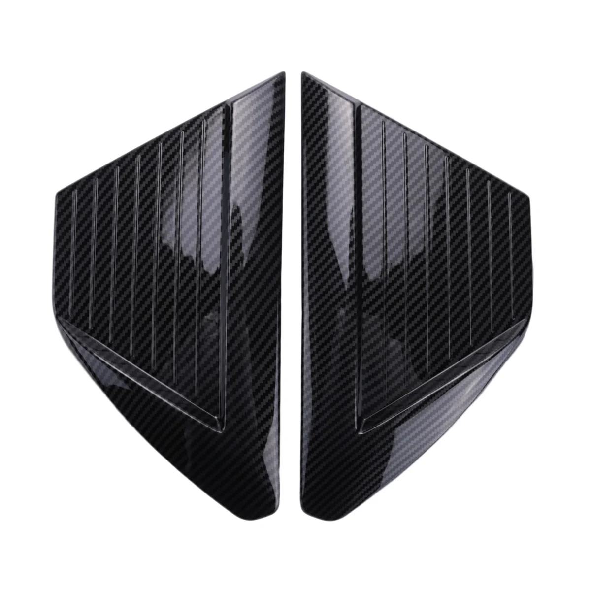 Car Carbon Fiber Door Exterior Charging Port Panel Trim Cover Protective Sticker for Hyundai Aini Krypton 5 IONIQ 2022+