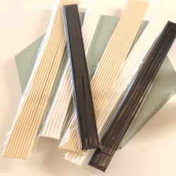 10Pcs 22cmx3mm Black/White/Wood Color Fiber Rattan Sticks - Reed Diffuser Refill Sticks Aromatherapy Diffuser Sticks