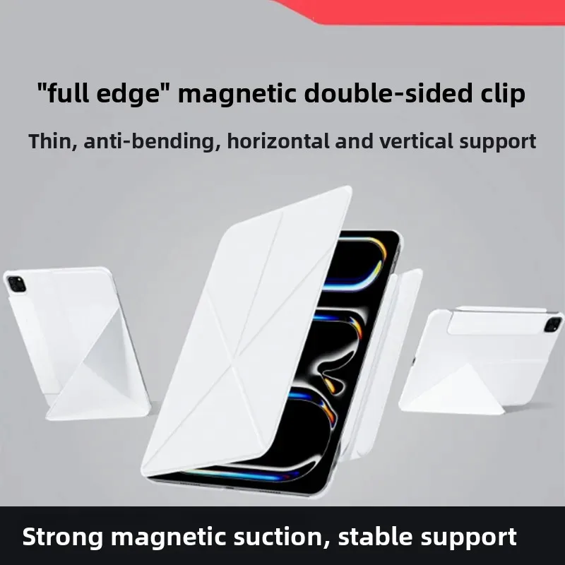 Ifacemall Ipad Case Magnetic Double-Sided Clip Protective Case For Ipad mini&Pro&Air Tablet Anti-Fall And Bendable Tablet Pouch