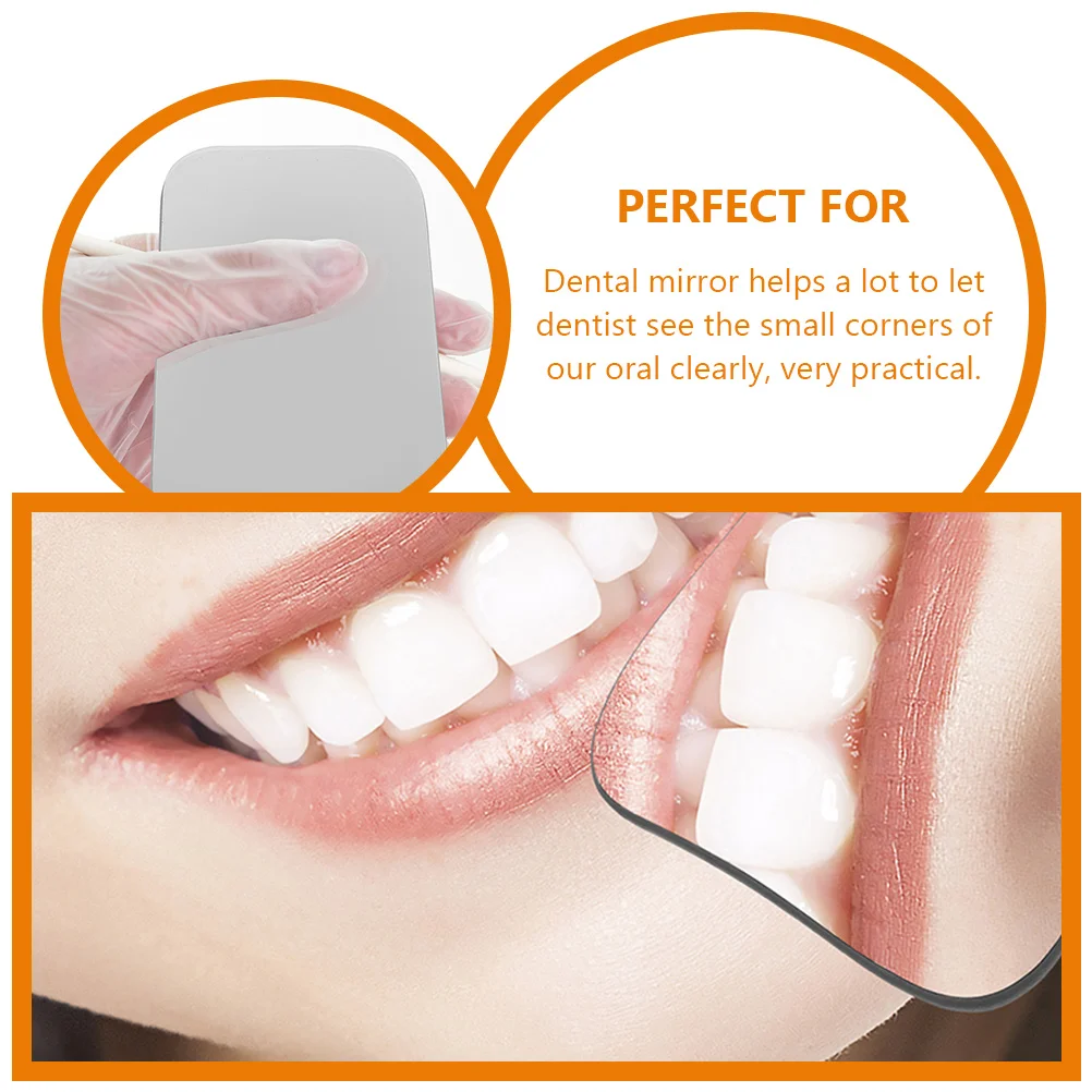 

3Pcs Dental Mirror High-Definition Glass Mirror for Dentist Use Clear Reflection Small Smooth Surface
