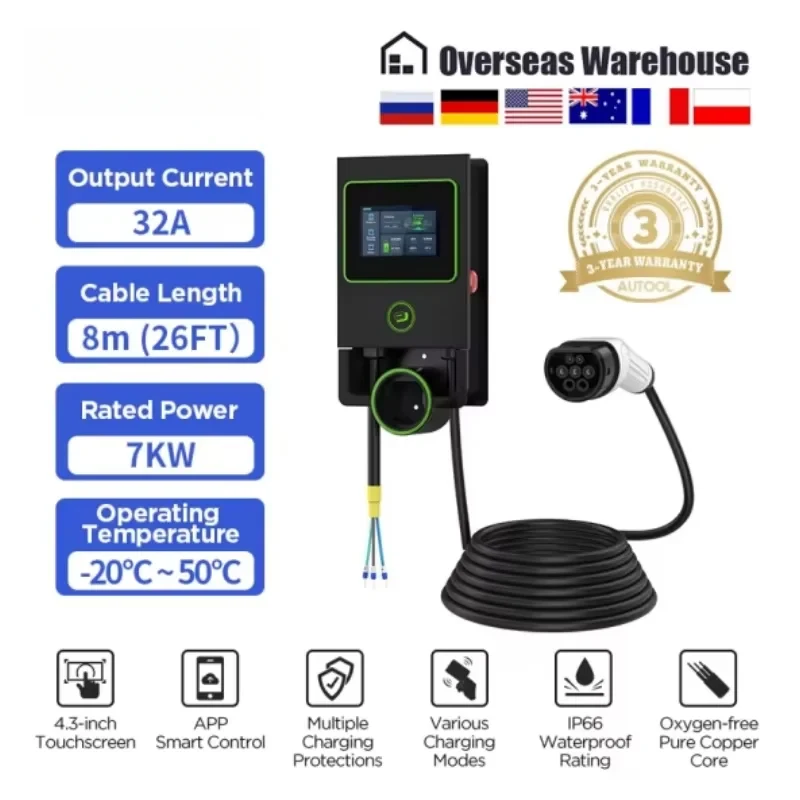 

7KW 32A EV Charging Station APP Control Car 220V