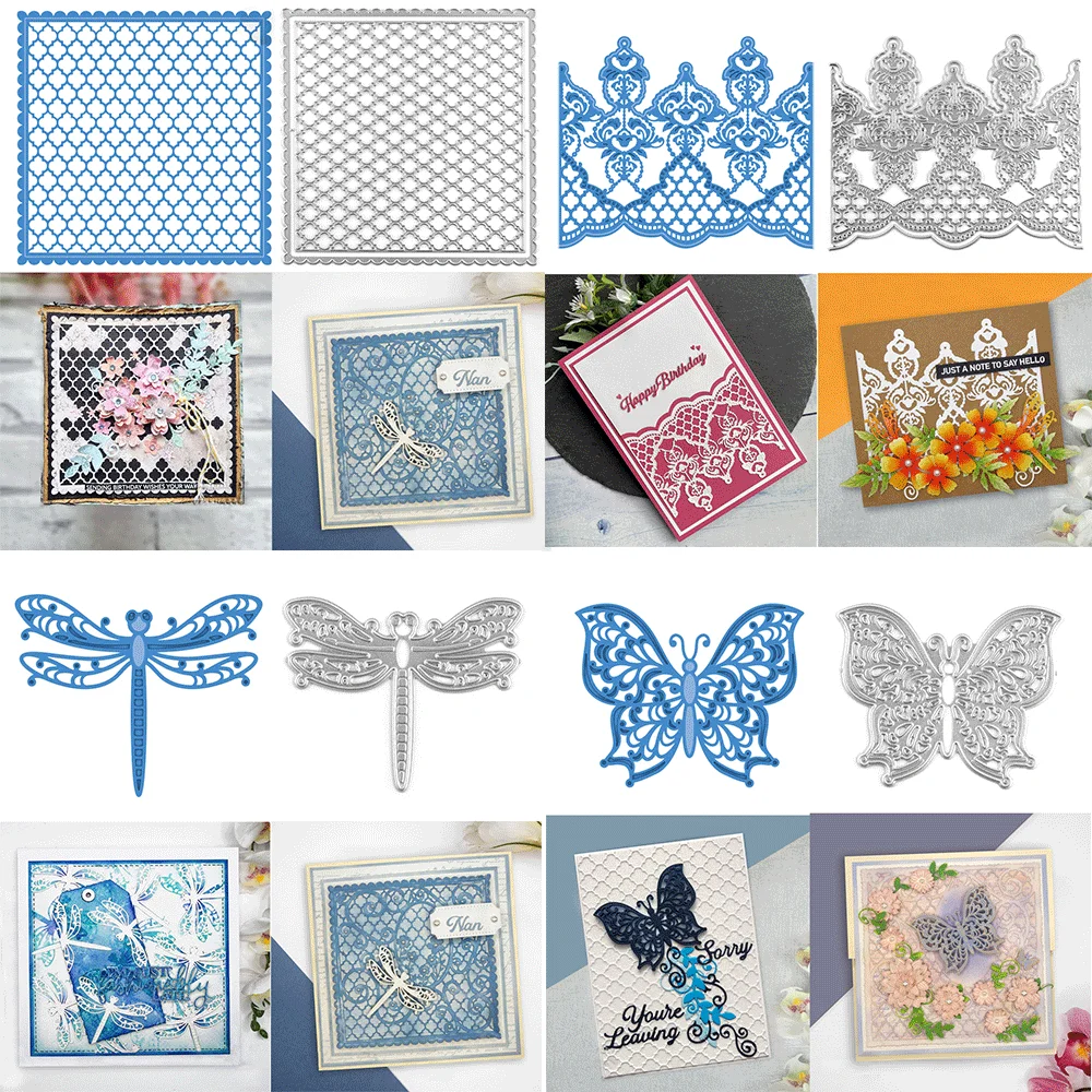 Schmetterling, Insekt, Metall-Stanzformen, Blumenbaum, Prägung, gestanzt, 2024, neu, für DIY-Kartenherstellung, Scrapbooking, Bastelbedarf