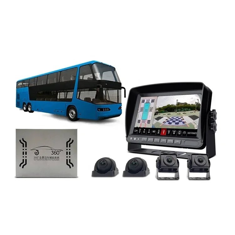 

NEW 3D 360 Degree Surrounding Bird View Bus truck back up camera wireless truck security camera 360 Panoramic Car Camera System