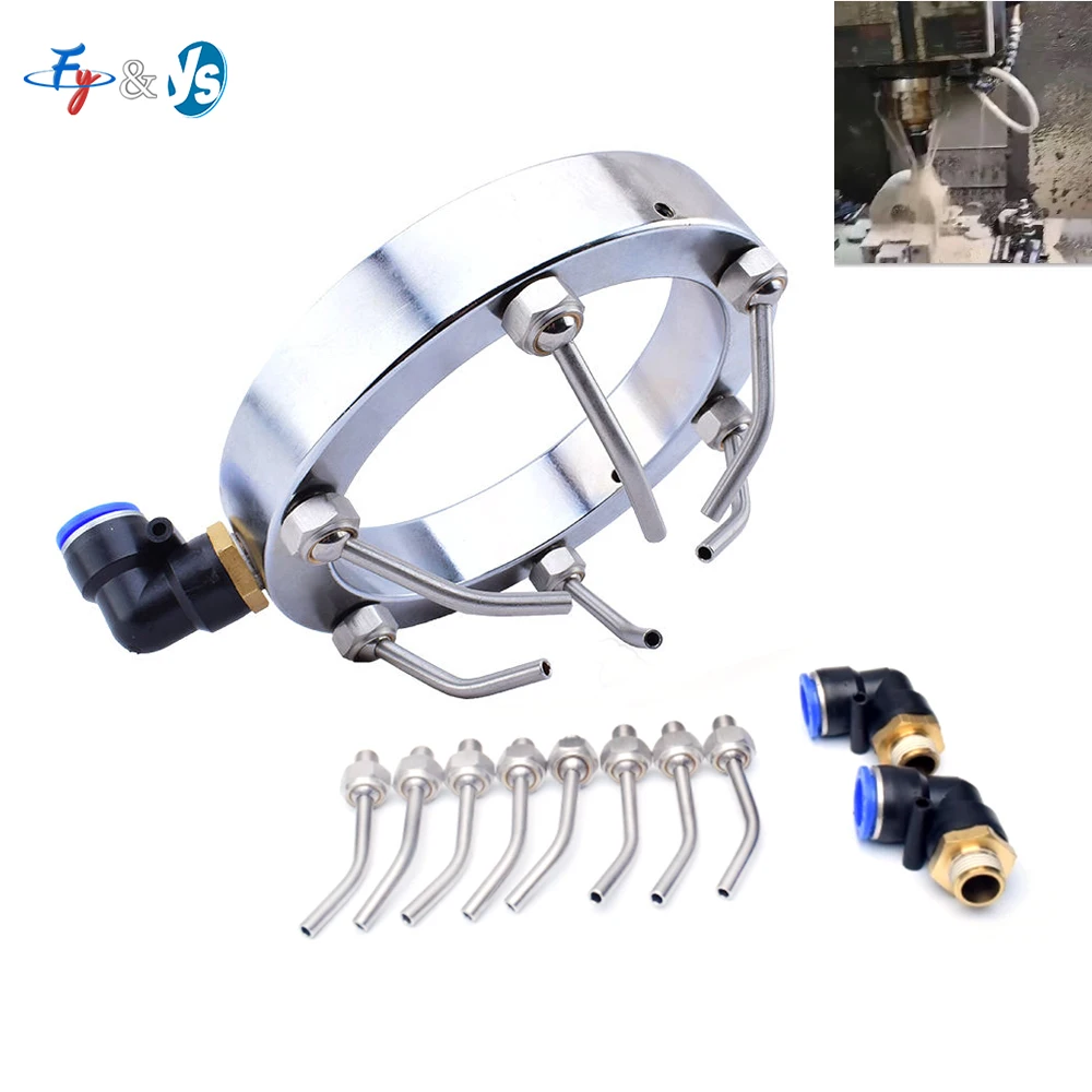 Stainless Steel Cooling Water Ring Nozzle High Pressure Water Jet Ring Cooling Pipe For CNC Engraving Machine Tool Cooling