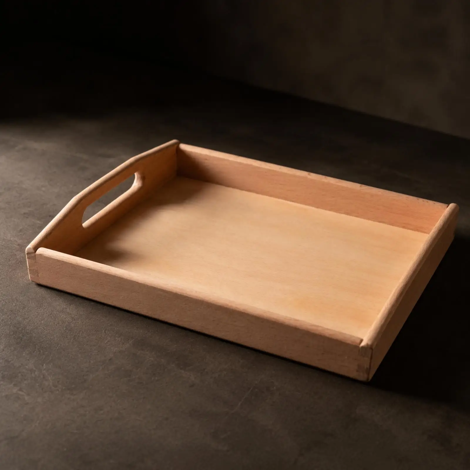 Montessori Teaching Tray for Kids Solid Wood Sensory Tray with Cutout Handles for Fine Motor Skills and Child Led Everyday
