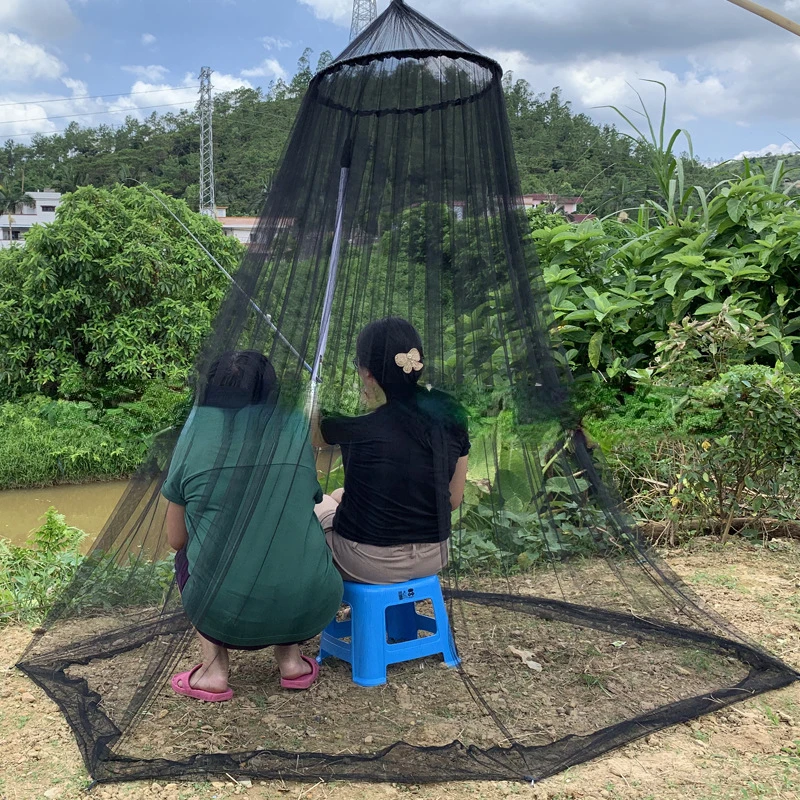 Mosquito Net Outdoor Fishing Special Net Umbrella Net Anti-mosquito Sunscreen Rain Equipment Simple Folding Anti-mosquito Net