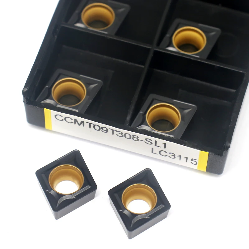 Free Shipping Carbide Inserts CCMT09T304-SL-1 LC3115 Metal Lathe Machining Indexable Cutter  Turning Tools Inserts For Cast Iron