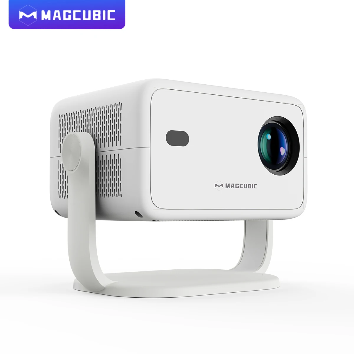 Magcubic L018 1080P 650Ansi 8K Android 14 Auto-Keystone- und Fokus-Projektor Wifi6 Bt5.4 Tragbarer Projektor für Heimkino, Party, Outdoor