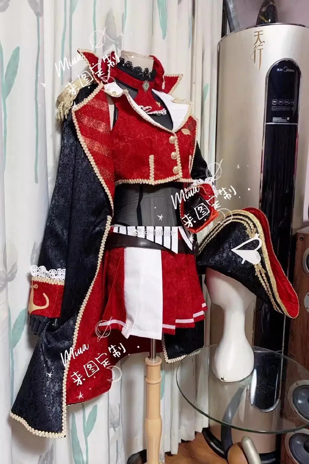 

COS-KiKi [Customized] Anime Vtuber Hololive Houshou Marine Captain Game Suit Elegant Cosplay Costume Halloween Party Outfit