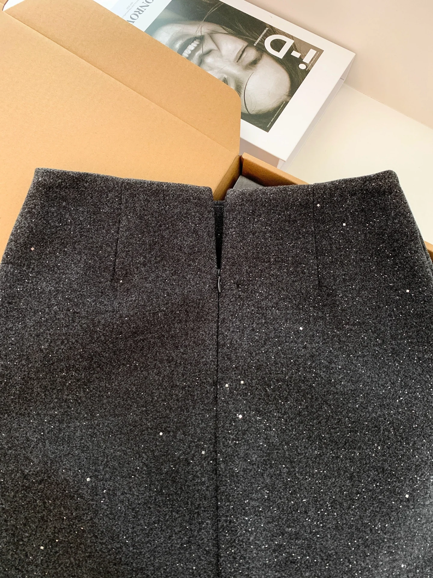 

iny Woolen Skirt Women's Faionable ort Skirt High Waist Slim Fit Winter Casual Sweet Sle A-Line Skirt