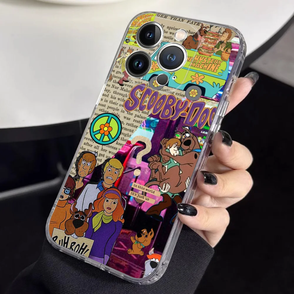 1PC Cartoon S-Scoo-bys-D-Doo Phone Case For IPhone 16 15 14 13 12 Mini 11 Pro XS Max X XR SE 6 7 8 Plus Soft Silicone Cover