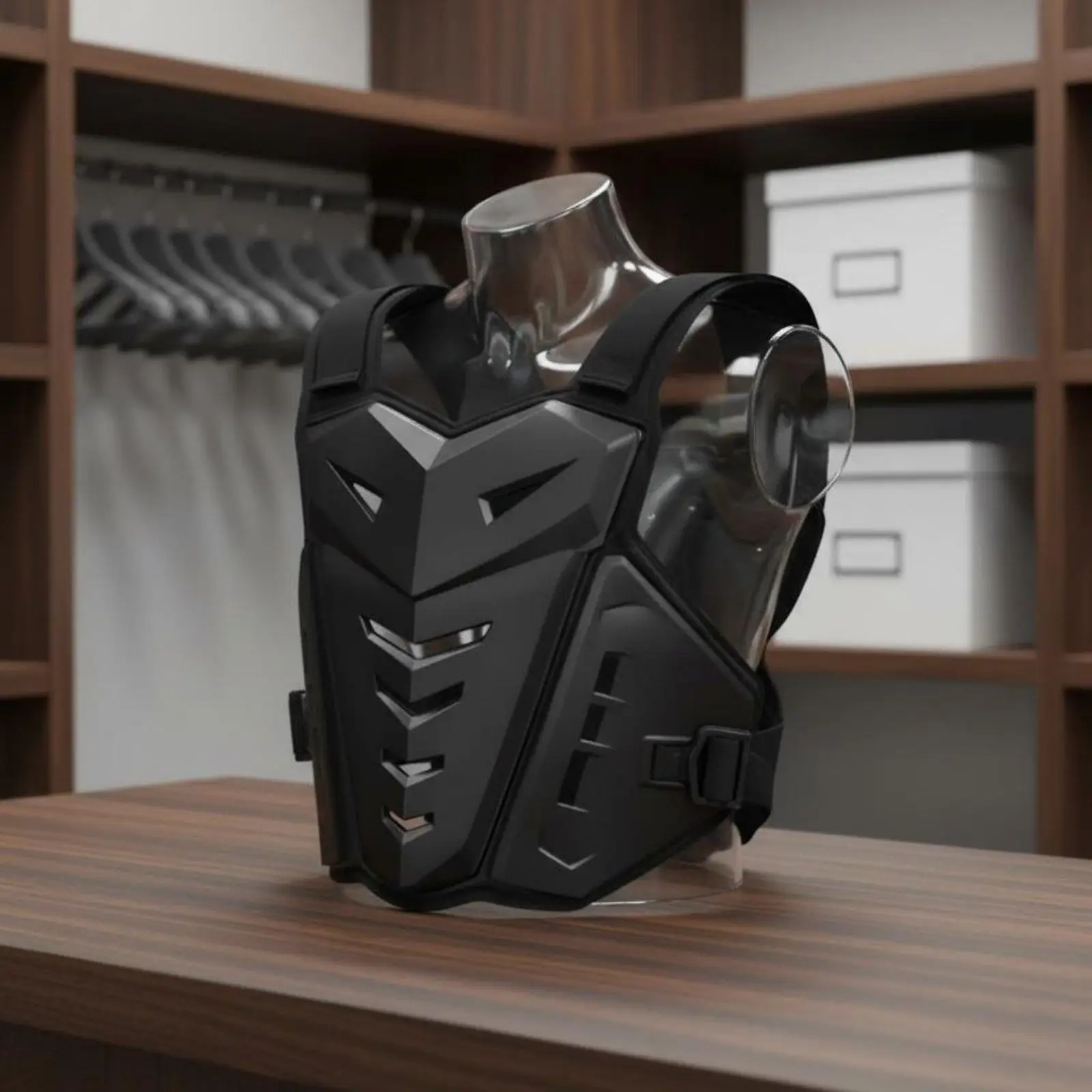 Breathable motocross chest protector, ventilated motocross vest with chest and