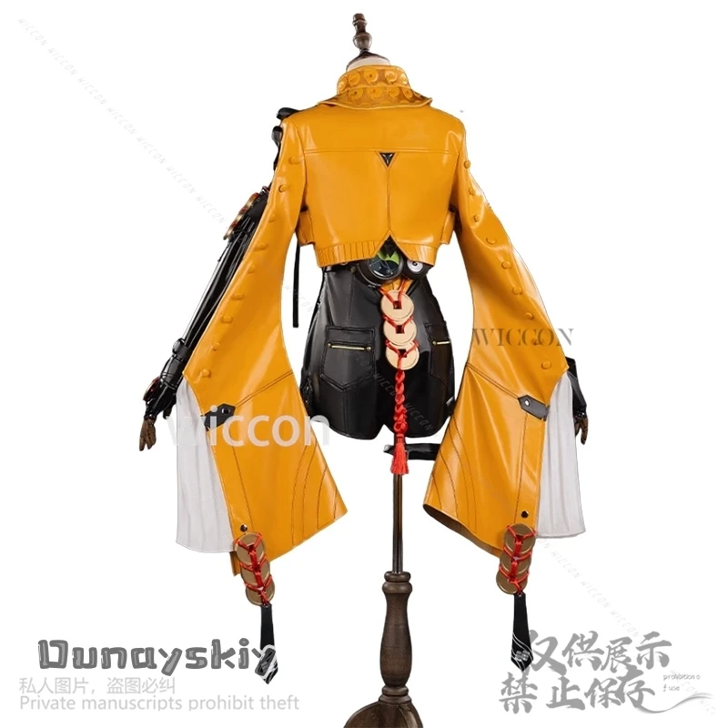 Zenless Zone Zero Game Cosplay Yixuan Anime Costume Sexy Jumpsuit Chinese Styles Coat Uniform Yellow Coat Wigs Props Customized
