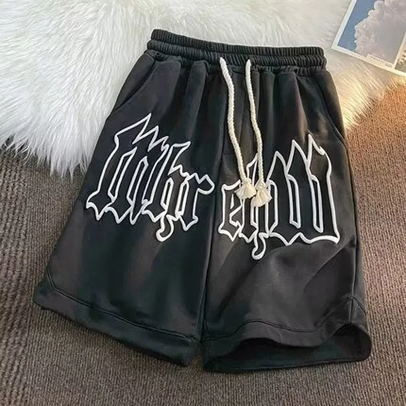 

Y2k 2024 New Foam Casual Shorts Men's and Women's Summer Fifth Pants Fashion Brand Ins Sports Loose Large Size Pants