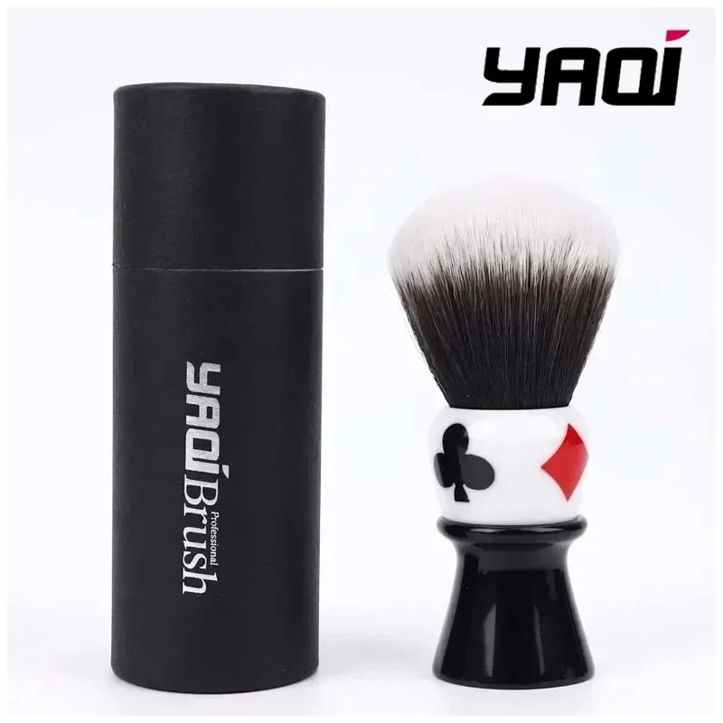 YAQI Casino clubs 26mm Synthetic Hair Resin Handle Husky Knot Wet Shaving Brush Men NEW 2026