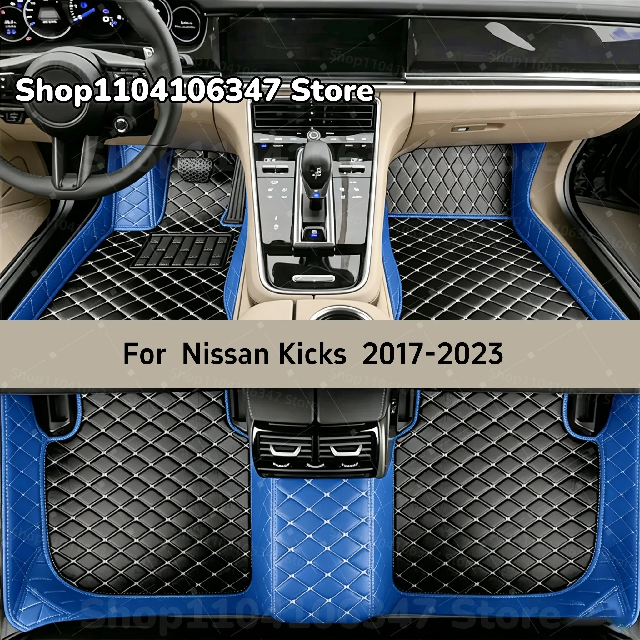 Car Floor Mats Fit For Nissan Kicks 2023 2022 2021 2020 2019 2018 2017 Custom Car Mat Auto Mats Carpets