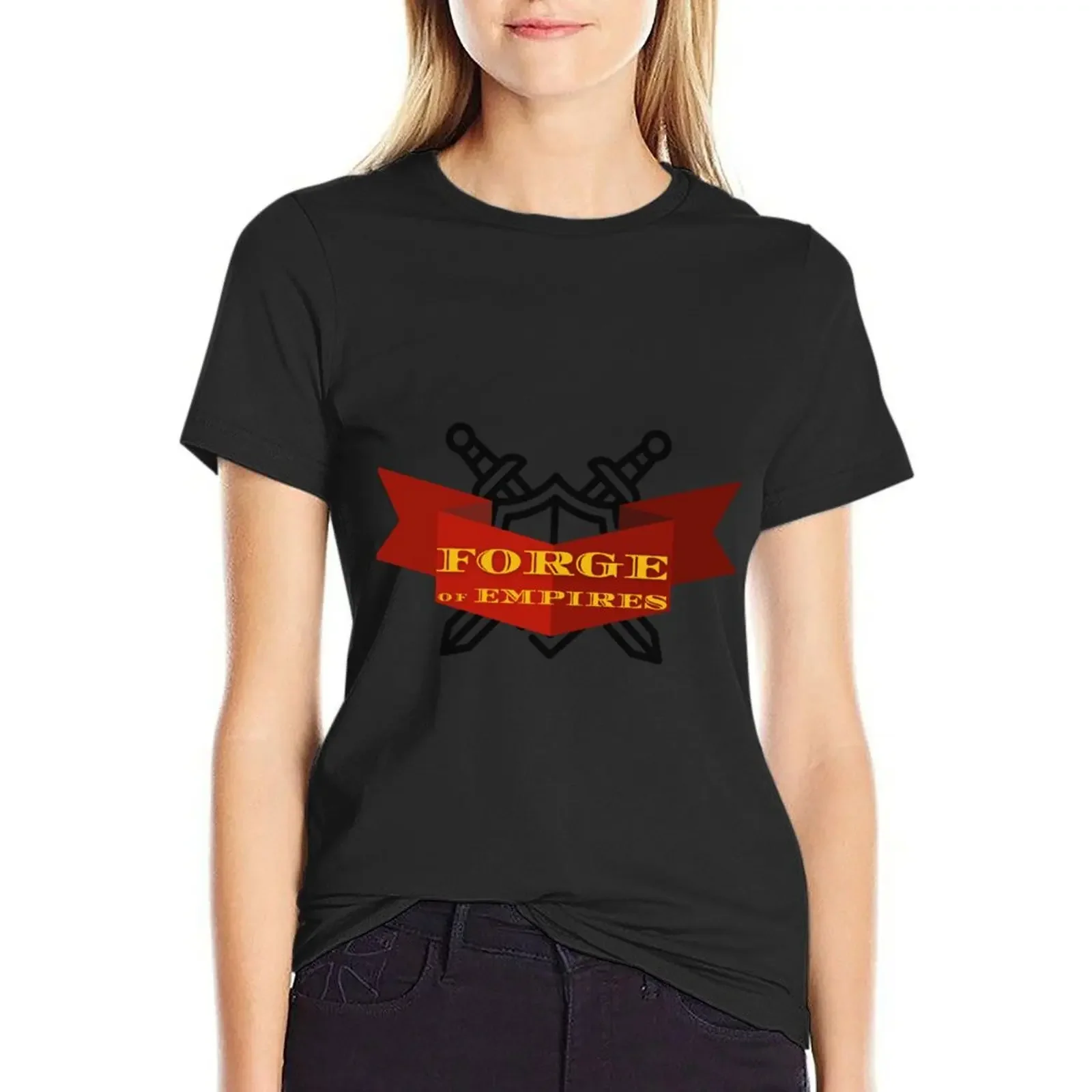 

The Forge of Empires T-Shirt korean fashion animal print shirt for girls aesthetic clothes t shirts for Womens