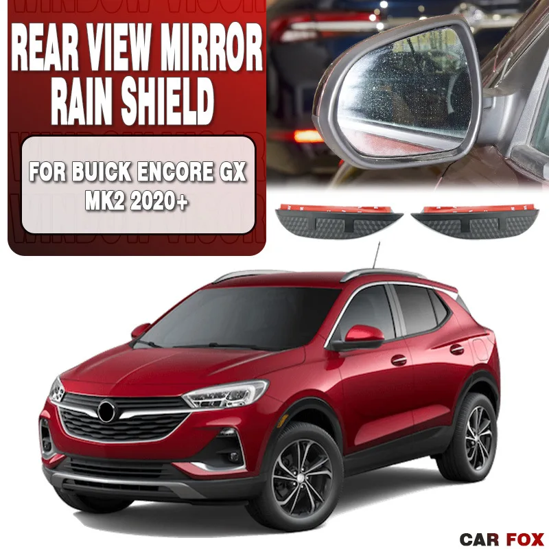 

For Buick ENCORE GX 2013-2020+ Car Rear View Mirror Rain Shield Protective Cover Sun Shade Car Styling Auto Accessories