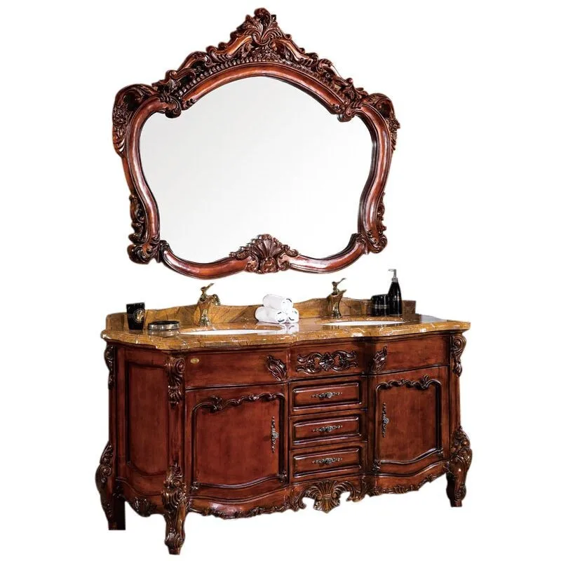 

Легкие шкафы для ванной комнаты в европейском стиле. Комбинированные шкафы для ванной комнаты. Дубовая мебель от пола до потолка. Домашняя мебель из Partic 2014. ZY50YSG.