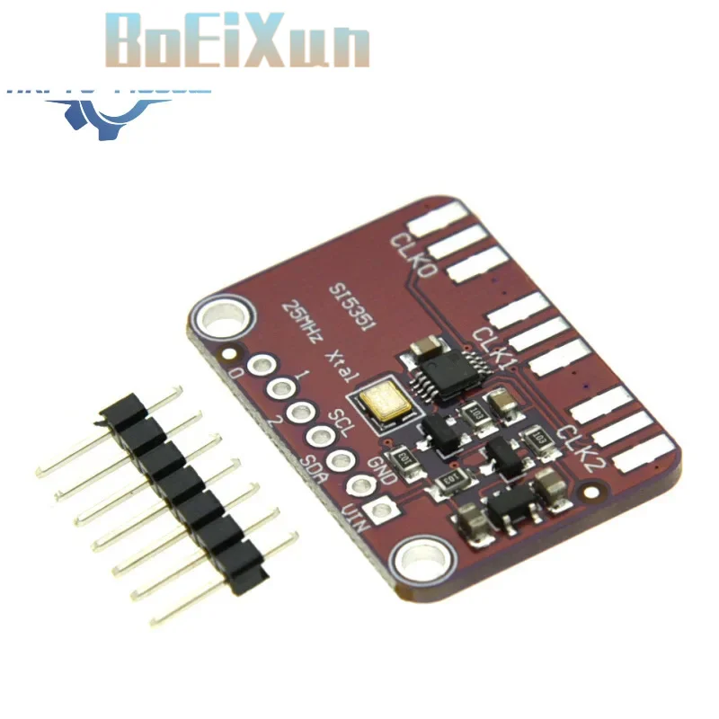 1-10PCS Si5351A I2C Clock Generator Breakout – 3.3V/5V, 3-Channel Programmable 8kHz-160MHz for SDR & Arduino