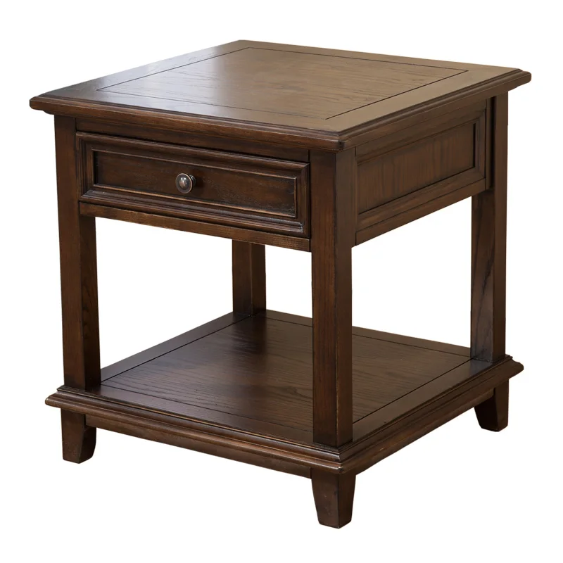 American country corner few all solid wood sofa edge few European retro side cabinet phone table side table tea table