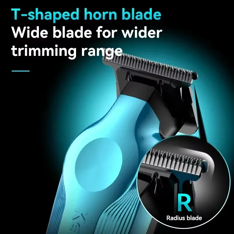 Kemei KM-1858 9000RPM 10W Hair Clipper KM-264 Rechargeable Electric Trimmer Original KM-T95 Shaver for Men Barber Clippers Kit