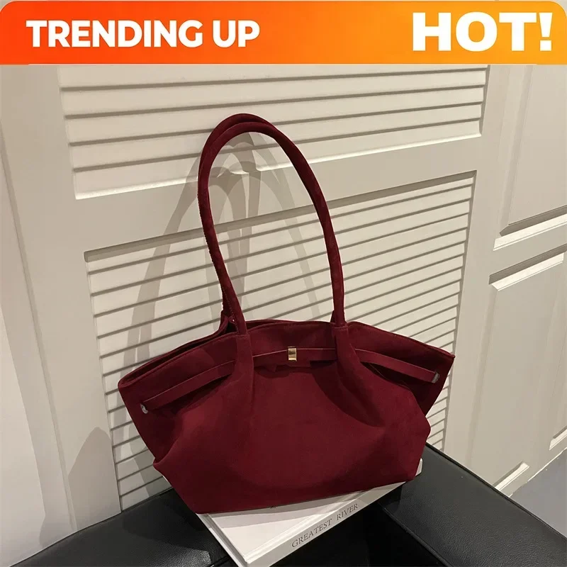 Autumn Women Leisure Shoulder Bag Comfortable and Versatile Texture Crossbody Tote Handle Bag Fashion Luxury Simple Storage Bag