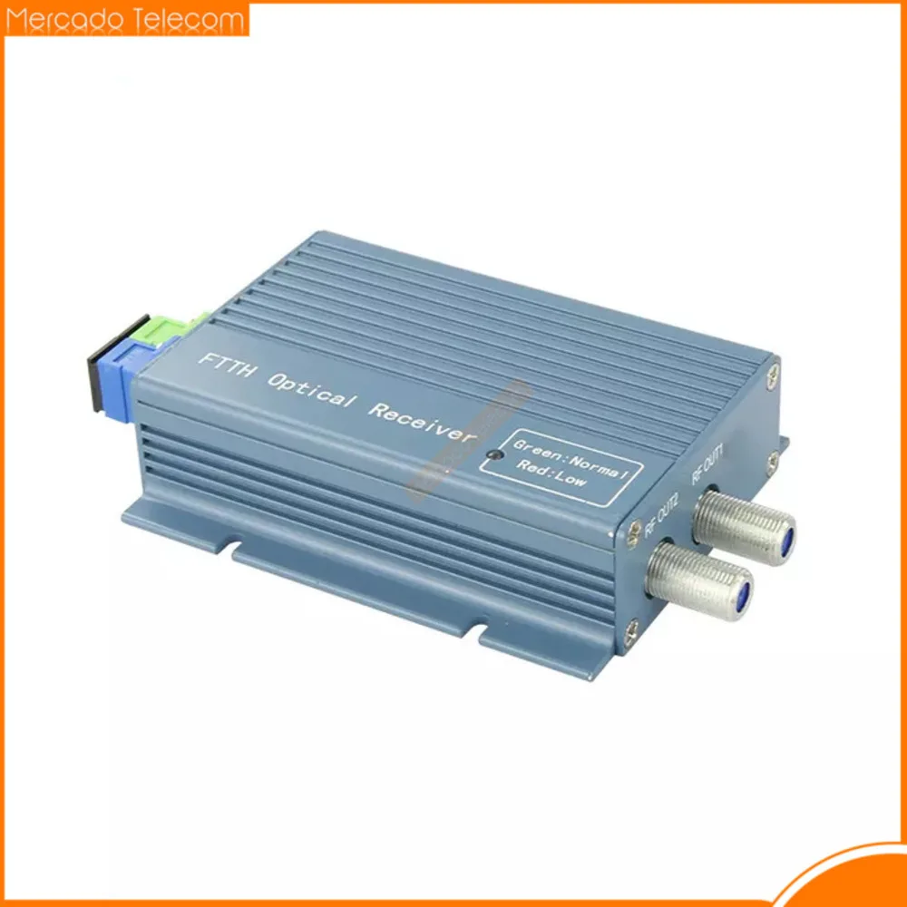 FTTH CATV Optical Receiver High Level Fiber WDM Converter Duplex Connector Mini Mode With 2 Output RF Inch