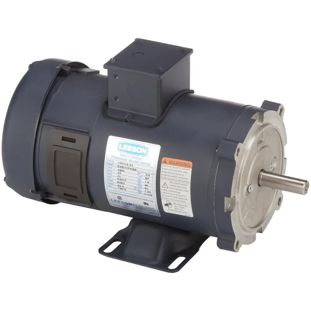 

108052.00 Low Voltage DC Motor, 56C Frame, C-Face Rigid Mounting, 3/4HP, 1800 RPM, 24V Voltage