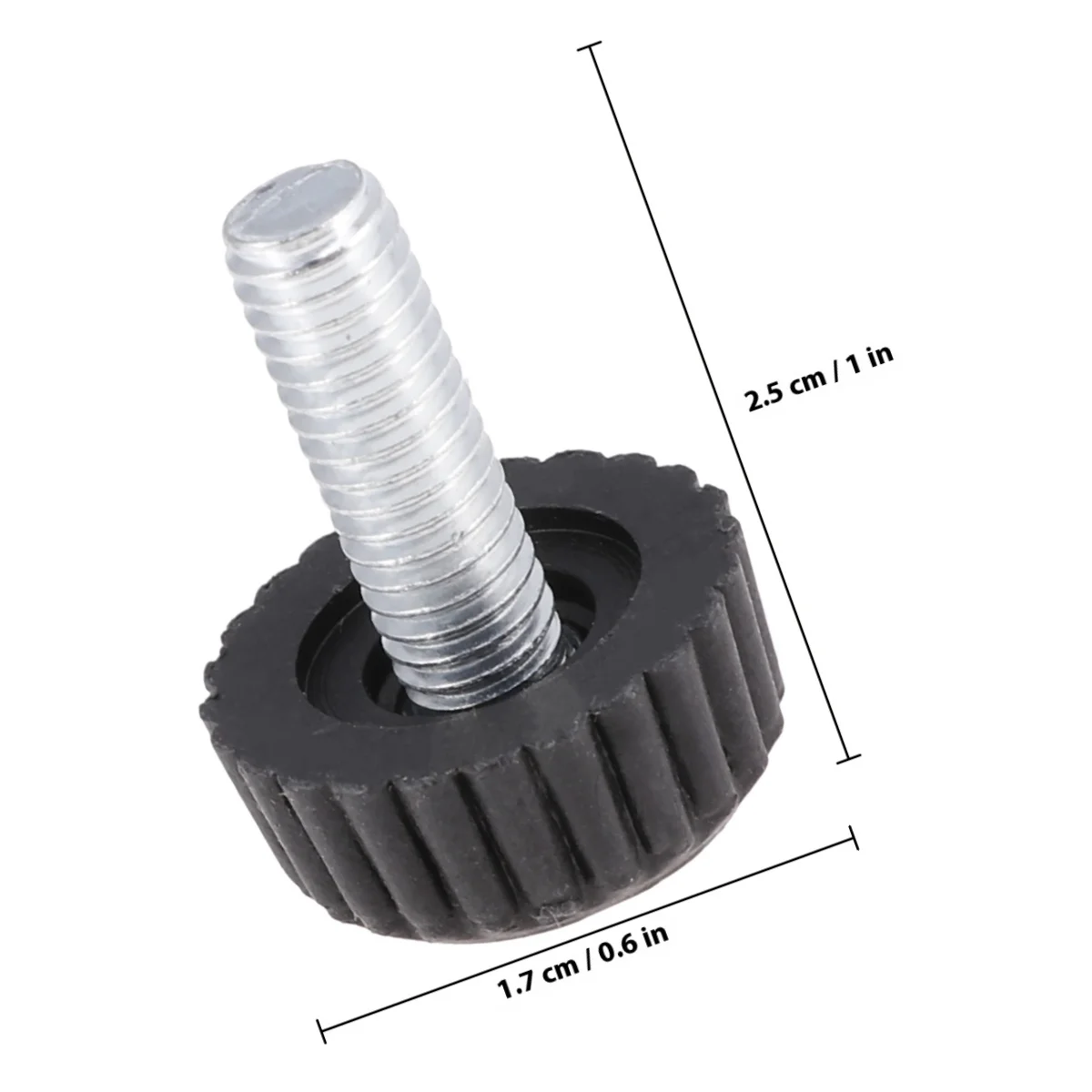 20 Buah Kaki Penyangga Furnitur Plastik Hitam yang Dapat Disesuaikan untuk Meja Kantor Rumah Tangga, Meja Konferensi, Furnitur