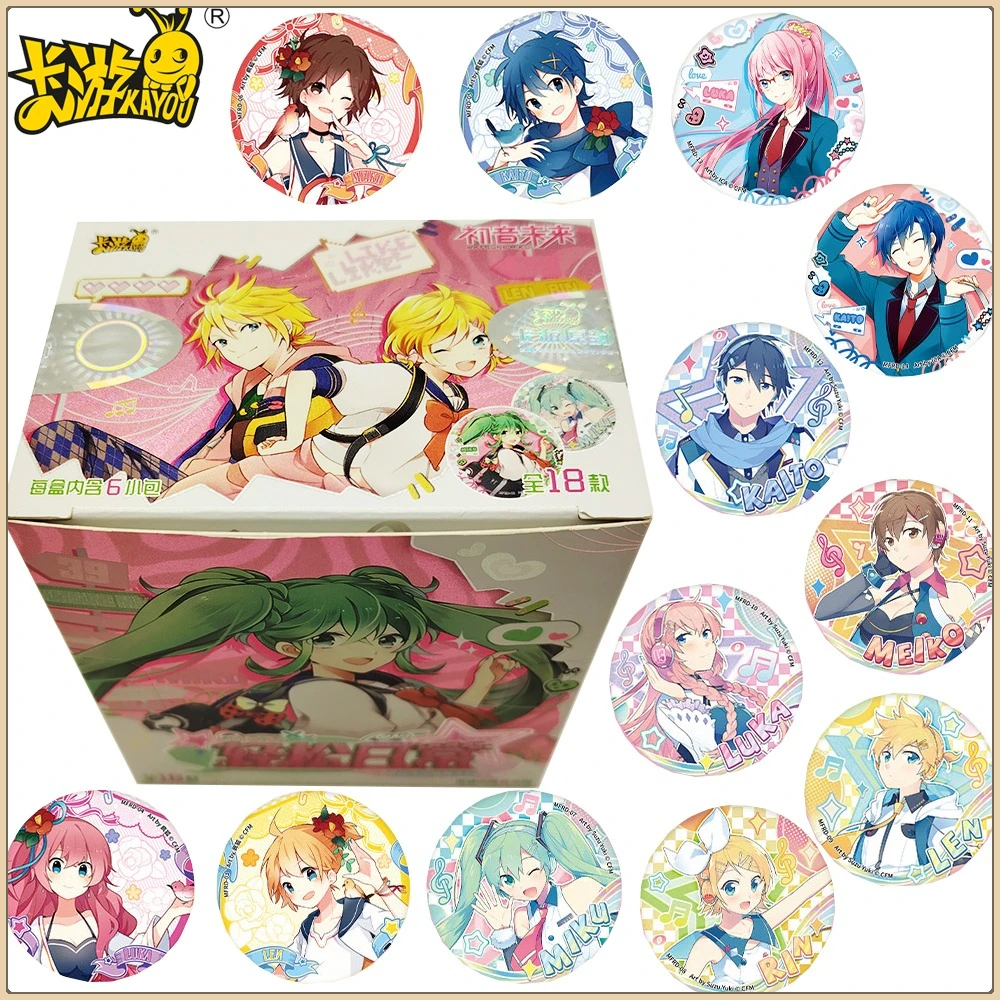

New Genuine Kayou Hatsune Miku Anime Characters Badge Cartoon Brooches for Backpack Accessories Hat Decoration HD Handmade Gifts