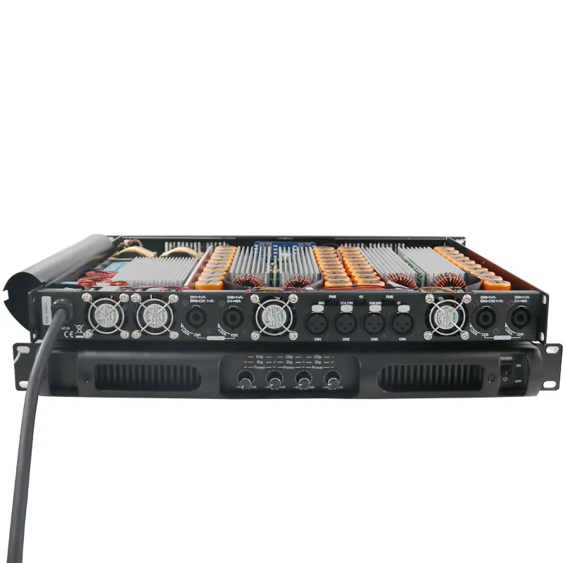 professional 1u power amplifier 4 channel music system amplifier  1000 watt class D power amplifier