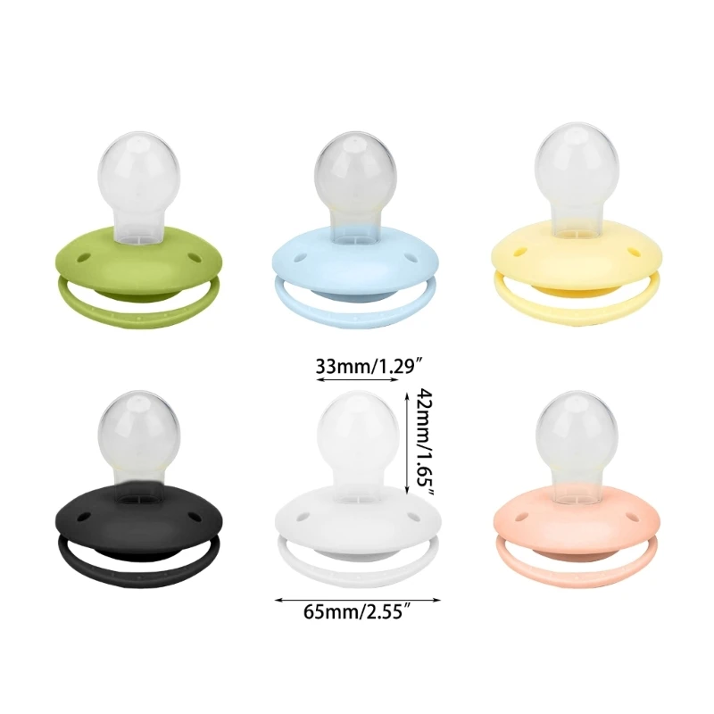 Safe Adult Pacifier Large Calibers Soft Silicone Pacifiers Soothing Your Mind Relax Nipple for Stress Relief D5QA