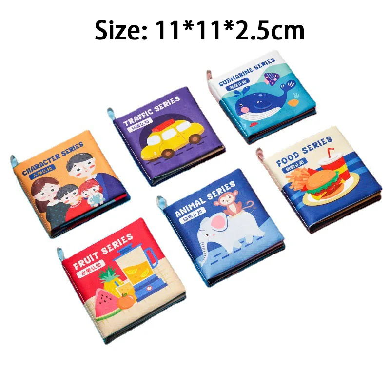 Books For Baby 1 Year Old First Cloth Book Enlightenment Early Learning Black and White Cloth Book for Toddlers Montessori Toys