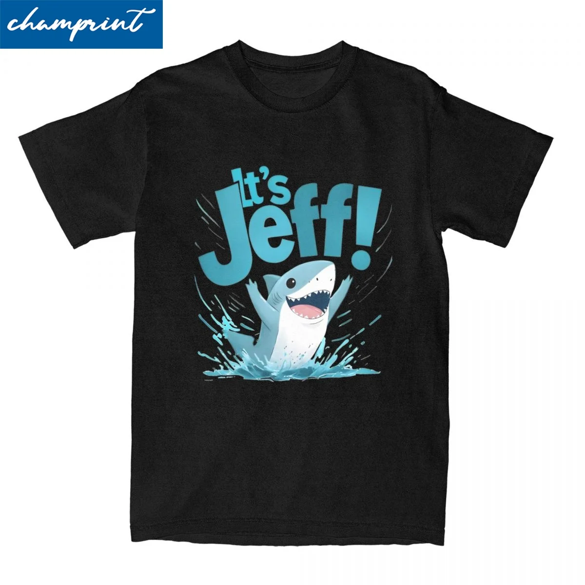 Men Women's Jeff The Landshark T Shirt 100% Cotton Clothes Funny Short Sleeve O Neck Tee Shirt Original T-Shirts