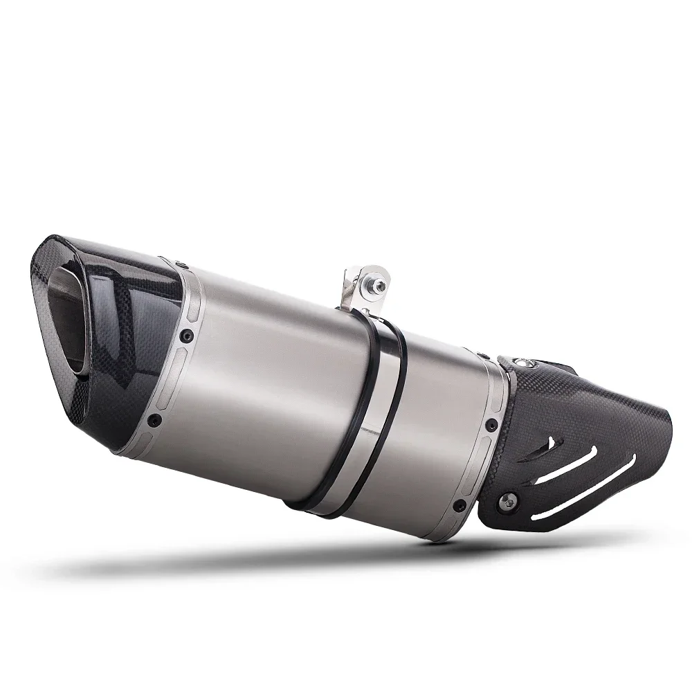 

51mm Universal Motorcycle Exhaust Motocross Racing M15 Exhaust Muffler For KawasakIs Z900 CBR1000 MT07 Er6n R3 Gsxr750 Z250 N