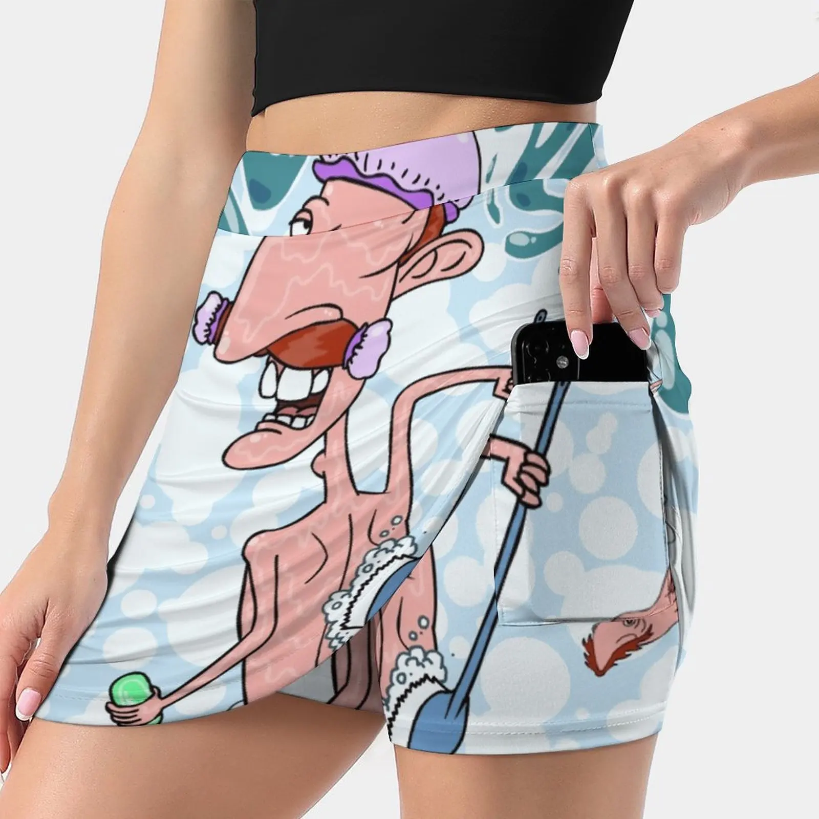 Splashing S-4Xl Tennis Skirts Golf Fitness Athletic Shorts Skirt With Phone Pocket Nigel Thornberry Niagra Falls Splashing