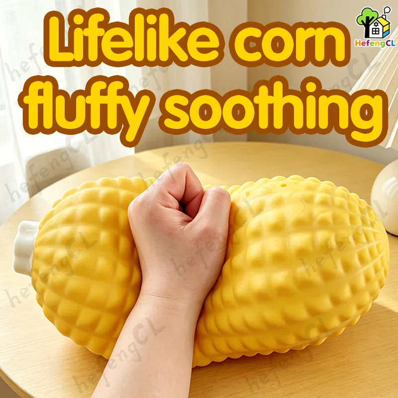 HefengCL Oversized Corn Squishy Toys Soft Sensory Stress Relief Ideal Gifts for Office Classroom Parties And Holidays