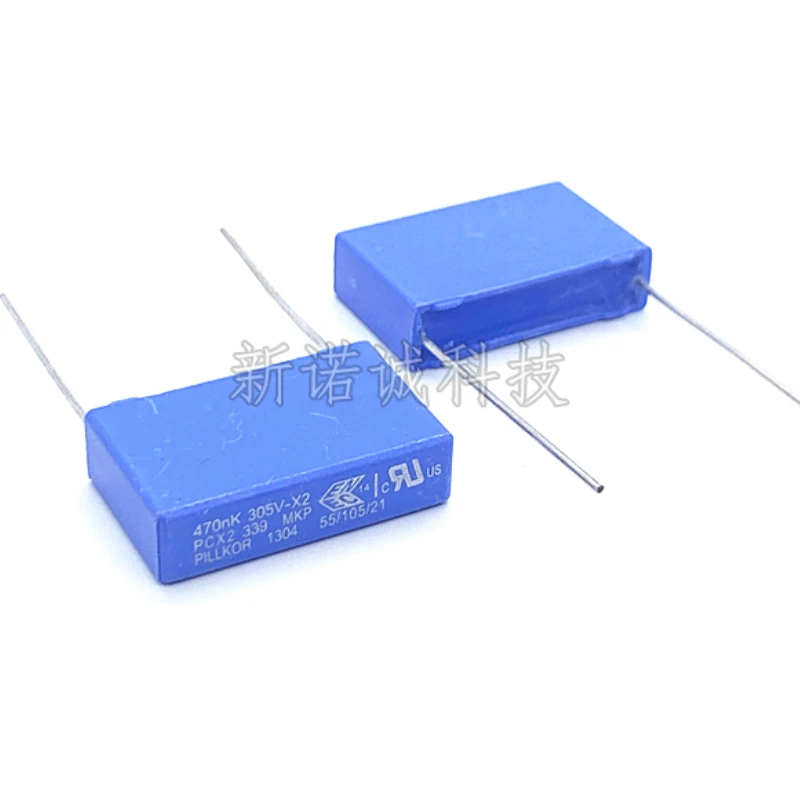 Pilkor-安全コンデンサピッチ100mm,10個/474個,305vac 0.47 474 uf 470nk305v 10% k 22.5 x2
