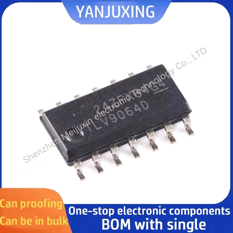 10PCS/LOT  TLV9064IDR TLV9064D SOIC-14 4-channel operational amplifier chip