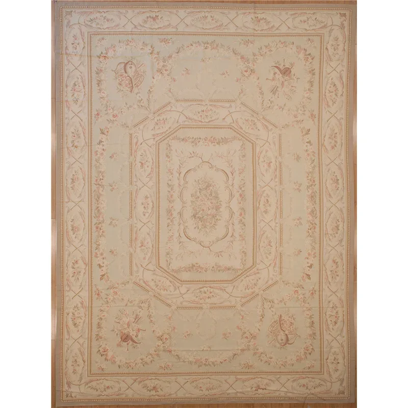 Handmade wool rug 100% wool hand-woven classical court living room round decoration