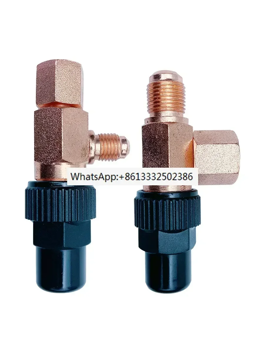 separation globe  vertical horizontal oil circuit right angle valve 1/4 return oil pipeline control
